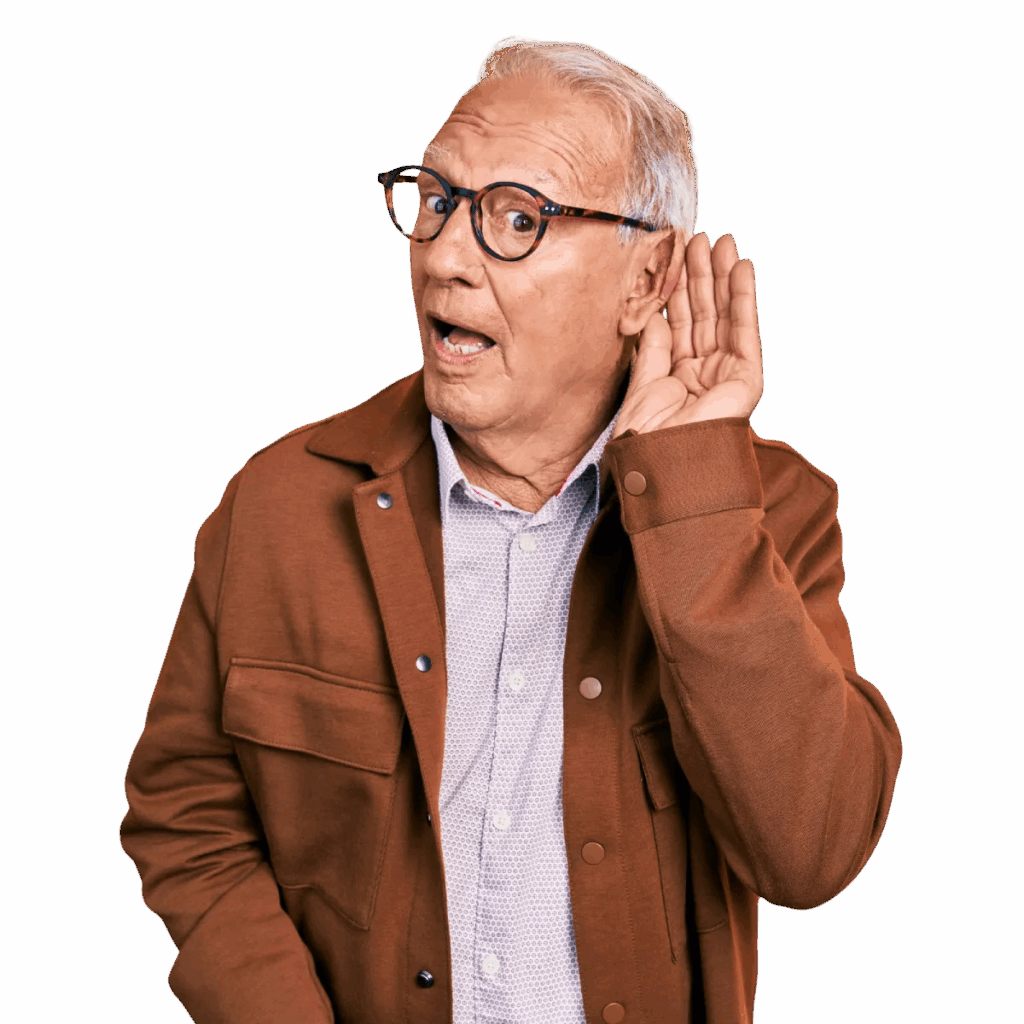 Vīrietis klausās